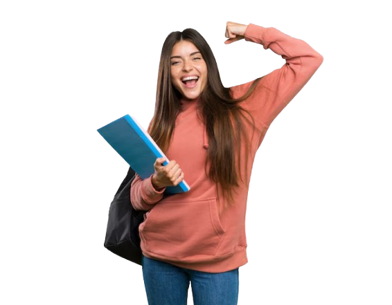 Estudiante chica joven